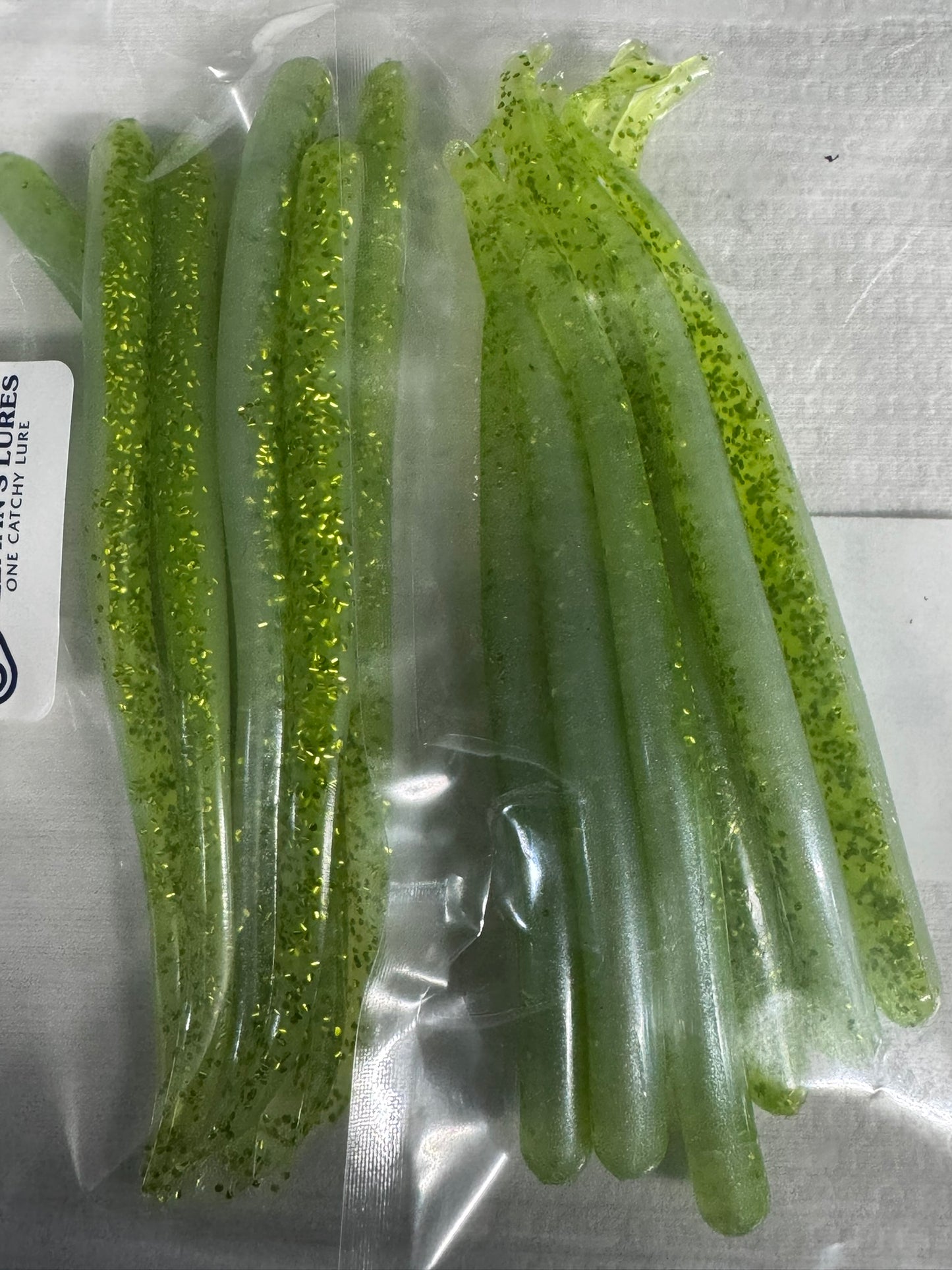 6" (Key Lime Pie) Soft Plastic 1 Bag qty10 Skinny Carrot Finesse