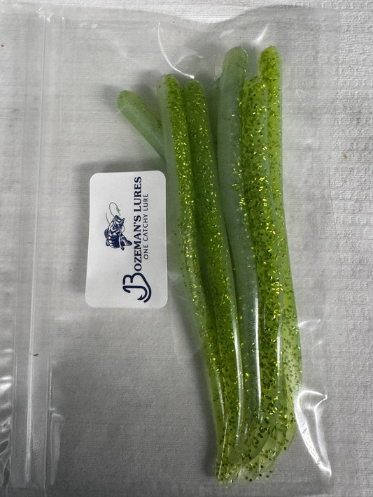 6" (Key Lime Pie) Soft Plastic 1 Bag qty10 Skinny Carrot Finesse