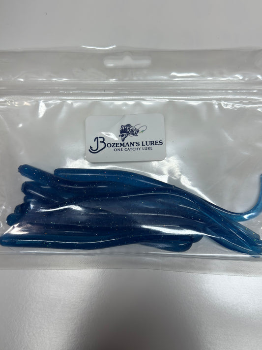 Blue Ghost (glow) 6" Finesse Worm