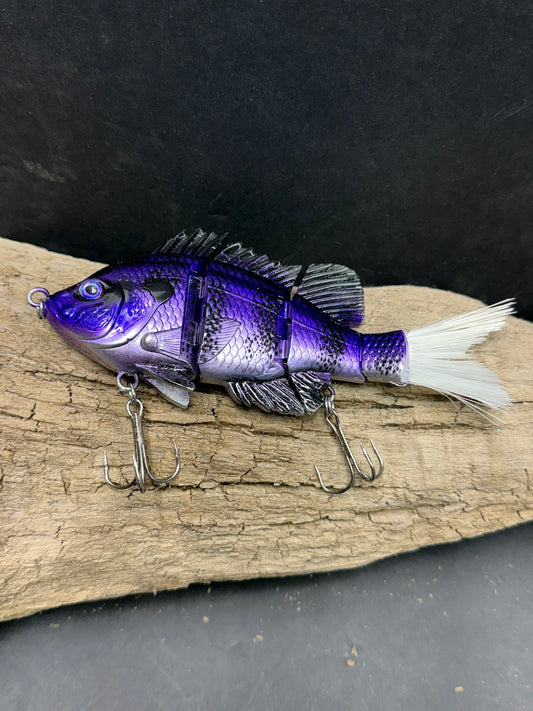 6 Inch Purple Swim Bait